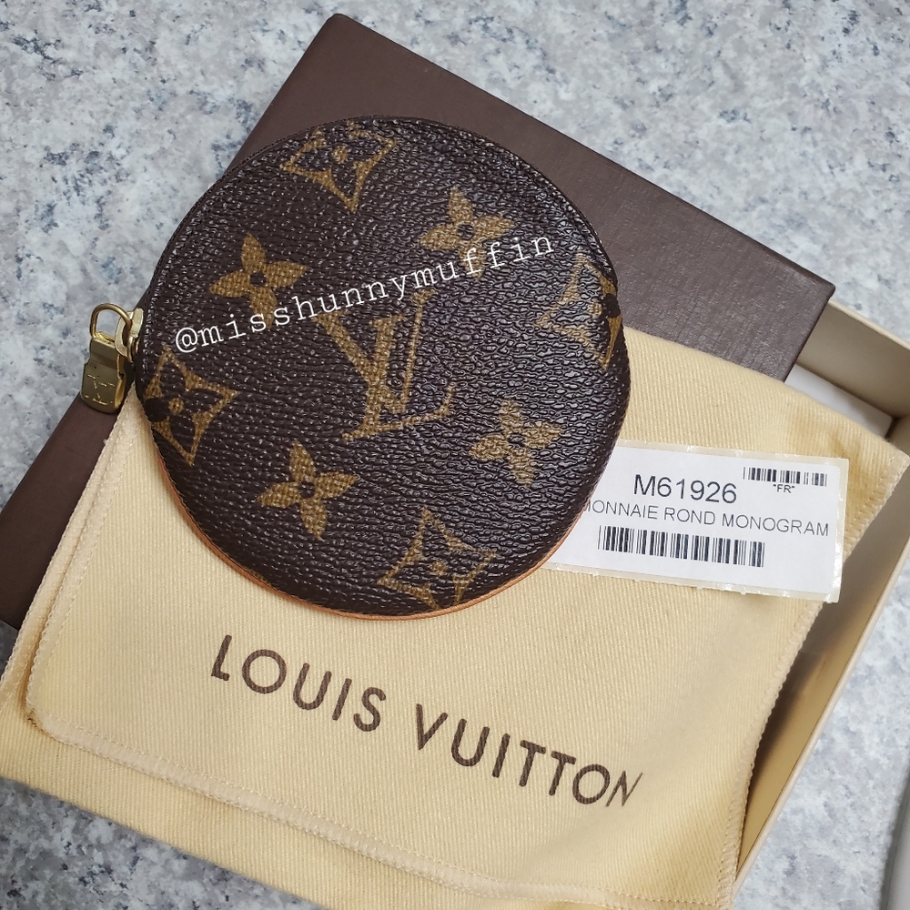 RARE Authentic LV Monogram Round Coin Purse
